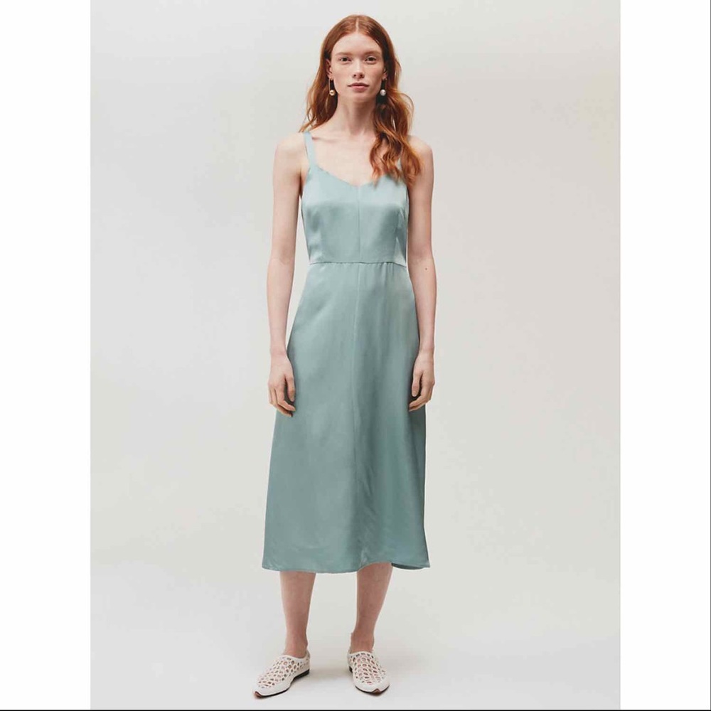 Blue Midi Dress by Wilfred. NWOT.